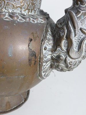 Lot 89 - A Bedouin copper water vessel, having a...