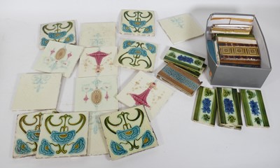 Lot 92 - A collection of Victorian and later fireplace...