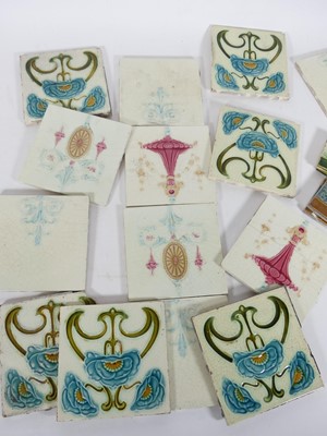 Lot 92 - A collection of Victorian and later fireplace...