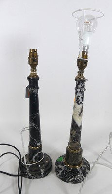 Lot 126 - A matched pair of contemporary marble table...