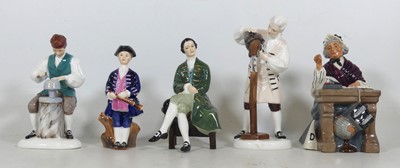 Lot 149 - A collection of Royal Doulton figurines, to...
