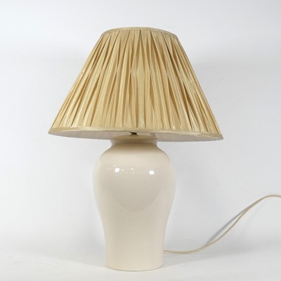Lot 151 - A large contemporary table lamp, of baluster...
