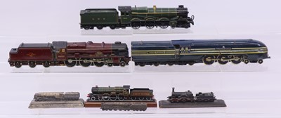 Lot 248 - Six very heavy cast metal models of locos, no...