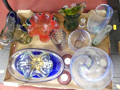 Lot 197 - A collection of studio glass, to include a...