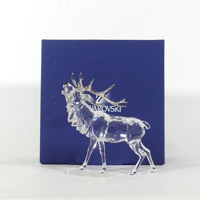 Lot 217 - A Swarovski metal mounted crystal model of a...