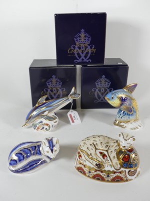 Lot 236 - A group of four Royal Crown Derby porcelain...