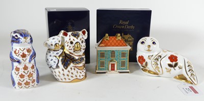 Lot 237 - A group of four Royal Crown Derby porcelain...