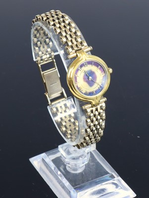 Lot 365 - A Raymond Weil lady's gold plated quartz...