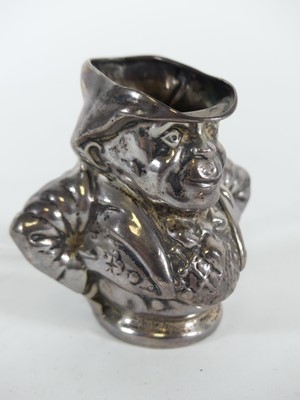 Lot 310 - An Edwardian silver novelty cream jug in the...
