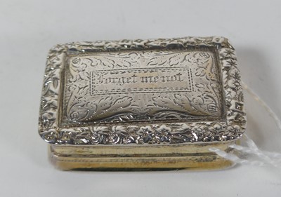 Lot 312 - A William IV silver vinaigrette of typical...
