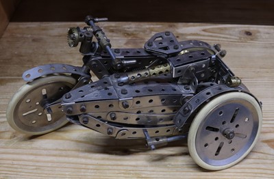Lot 1519 - Early nickel Meccano made up model of a...