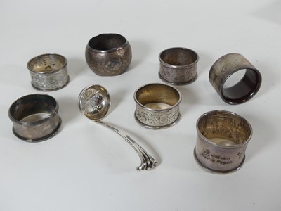 Lot 314 - A George V silver sifting spoon having a...