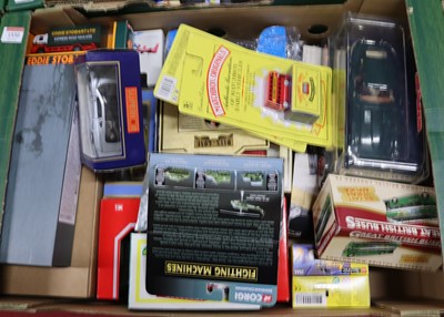 Lot 1530 - Tray of mixed modern issue diecast and Lego,...