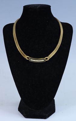 Lot 414 - A Christian Dior gilt metal and paste set...