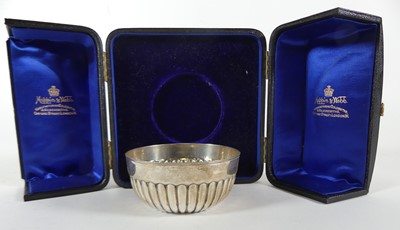 Lot 326 - A mid 20th century silver bowl of half...