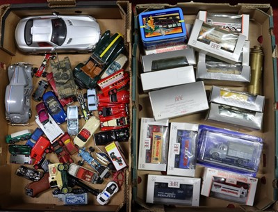 Lot 1548 - 2 trays of mixed modern issue diecasts to...