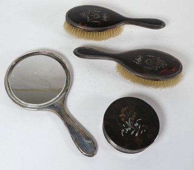 Lot 332 - A George V silver dressing table tidy having a...