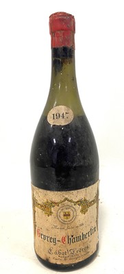 Lot 1014 - Domaine Cabet Freres Gevrey Chambertin, 1947,...