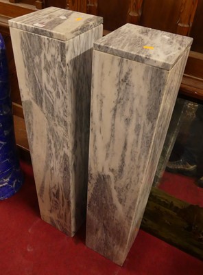 Lot 1210 - A pair of grey and white contemporary...