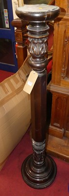 Lot 1212 - An early 20th century mahogany floral carved...