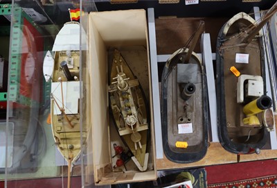 Lot 1613 - Collection of plastic, wooden and metal model...