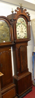Lot 1215 - A mid-Victorian mahogany long case clock, the...