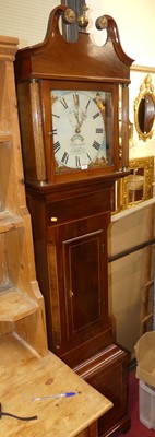 Lot 1238 - An early 19th century mahogany long case clock,...
