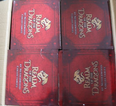 Lot 1637 - Large box of Realm of the Dragons figurines,...