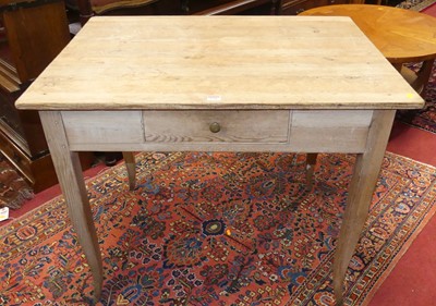 Lot 1286 - A rustic joined pine single drawer kitchen...
