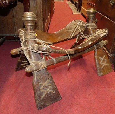 Lot 1320 - An antique North African Bedouin Tribal joined...