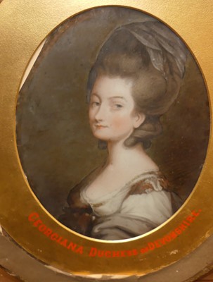 Lot 1033 - 19th century English school - Georgiana,...