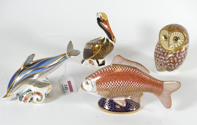 Lot 241 - A group of four Royal Crown Derby porcelain...