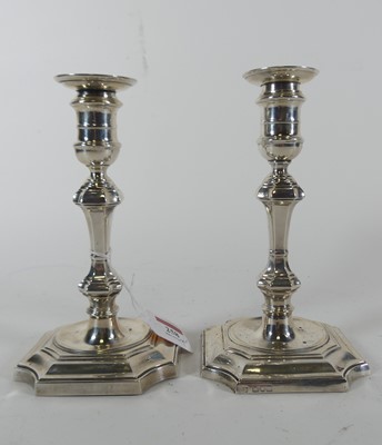 Lot 258 - A matched pair of George V silver table...