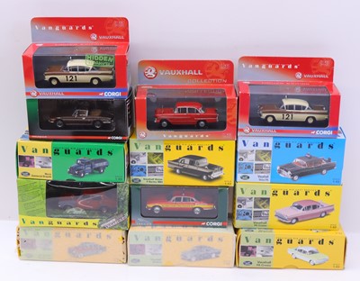 Lot 2117 - Vanguards 1/43 scale group of 13 modern issue...