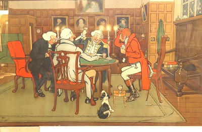 Lot 1042 - Cecil Aldin (1870-1935) - Pair; Interior...