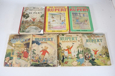 Lot 670 - Collection of 7 Rupert the Bear Annuals and...