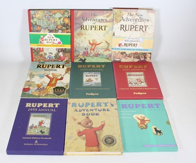 Lot 672 - Collection of 9 Rupert the Bear Facsimile and...