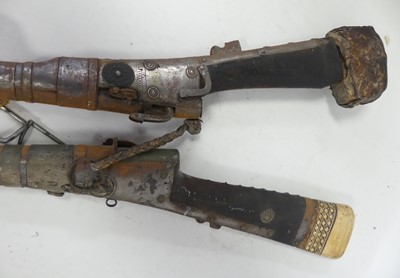 Lot 558 - An Afghan Jezail muzzle loading rifle, l.148cm,...