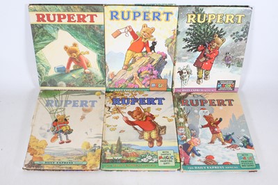 Lot 677 - 10 various Rupert the Bear Annuals, to include...