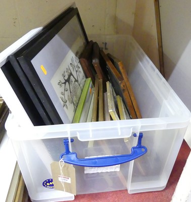 Lot 1104 - A box of assorted pictures and prints to...