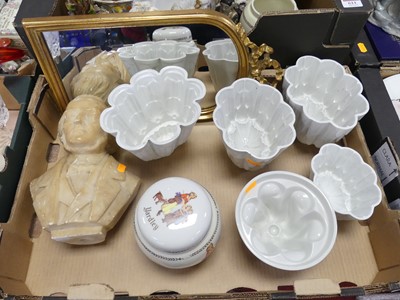 Lot 610 - A collection of items to include an alabaster...