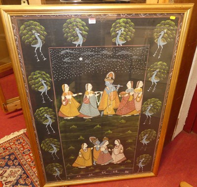 Lot 1113 - Late 20th century Indian ceremonial scene,...