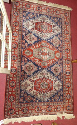 Lot 1248 - A Persian blue, red, and pale ground Qashqai...