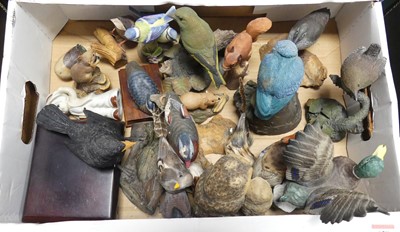 Lot 620 - A collection of figures of birds, to include...