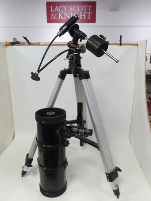 Lot 637 - A Helios refractor astronomy telescope, with...