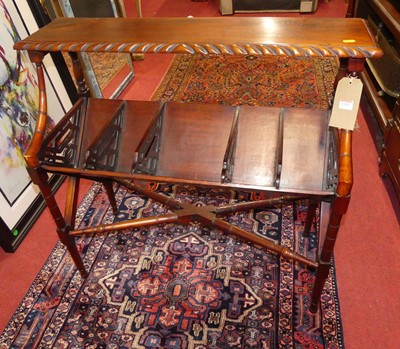 Lot 1351 - A contemporary hardwood two-tier book trough...