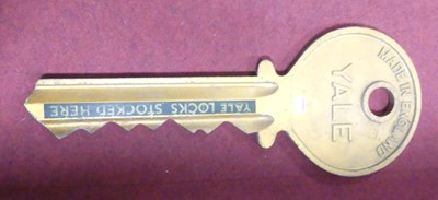 Lot 645 - A Yale Locks advertising sign in the form of a...