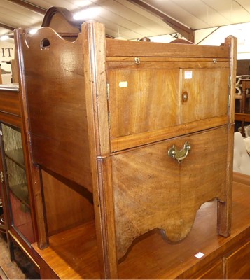 Lot 1366 - A George III mahogany gent's night commode,...