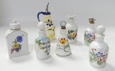 Lot 650 - A collection of vintage porcelain oil/vinegar...