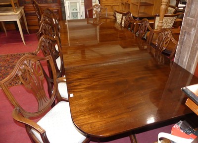 Lot 1398 - A contemporary Regency style mahogany pedestal...